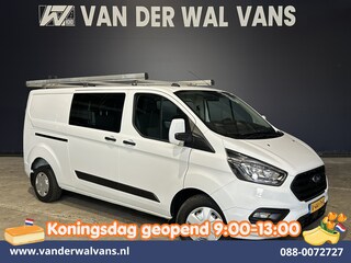 Ford Transit Custom 2.0 TDCI 130pk L2H1 Dubbele Cabine Inrichting Euro6 Airco | 5-Zits | Imperiaal | LED | Cruisecontrol Stoelverwarming, Parkeersensoren