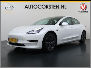 Tesla Model 3 SR+ 325PK LFP-Accu AutoPilot Leer Pano-Dak Adaptive Cruise Lmv 18" Camera's Elektr.-Stuur+Stoelen+Spiegels+Geheugen+Easy-Entry+Verwarmde stoelen Park assistent Pdc WIFI Ecc Lane-Assist Speed-Assist SOH 88% Ecc Navi Led DAB Voorverwarmen interieur via App Keyless One-Pedal-Drive Origineel Nederlandse Auto Fabrieksgarantie op Accu en Motor tot 11-12-2028/160.000km LFP accu dus 100% opladen!