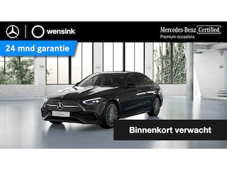 Mercedes-Benz C-klasse 180 AMG Line | Night | Panoramadak | Multispaaks AMG velgen | Stoelverwarming | Achteruitrijcamera |