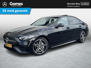 Mercedes-Benz C-klasse 180 Star Edition AMG | Night Pakket | Panoramadak | Sierdelen Lindehout Antraciet | Apple CarPlay | Android Auto | Dodehoekassistent | Elektrisch Verstelbare Stoelen + Memory | Stoelverwarming | Sfeerverlichting | Achteruitrijcamera