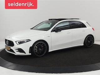 Mercedes-Benz AMG 35 4Matic Night | Panoramadak | Carplay | Widescreen | Stoelverwarming | Burmester | 360 camera | Sfeerverlichting | Leder/Alcantara | Navigatie
