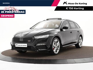 Skoda Octavia Combi 1.4 TSI 245pk DSG RS iV PHEV Business · Panoramadak · CANTON Audio · Elek. Voorstoelen · Camera · Head-Up · Dodehoek Detectie · 19'' Inch ·