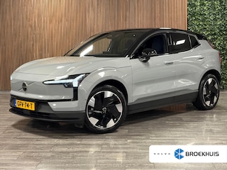 Volvo EX30 Single Motor Extended Range Ultra 69 kWh | 360° 3D Camera | Stoel en Stuurwielverwarming | Panoramadak | Harman Kardon | Elektrische voorstoelen | Adaptieve Cruise Control | Pilot Assist | BLIS Dode Hoek Detectie | Keyless Drive | Parkeersensoren voor+achter | 19 Inch | Privacy Glass | Google Infotainment | Elektrisch bedienbare achterklep | Electronic Climate Control 2-Zone | Indigo - Textiel / Nordico bekleding | Warmtepomp | Apple Carplay | Volvo On Call met mobiele App functie | Vapour Grey Metallic |