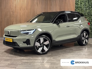 Volvo EX40 Single Motor Extended Range Ultra 82 kWh | Trekhaak | Schuifdak | 360° Camera | Harman Kardon | Adaptieve Cruise Control | Bestuurdersstoel elektrisch geheugen | Stoel en Stuurwielverwarming | 20 Inch | Passagiersstoel elektrisch | Microtech / alcantara bekleding met wit stiksel en bies | Zitting verlenging voorstoelen | Pilot Assist | BLIS Dode Hoek Detectie | Warmtepomp | Google Infotainment | Keyless Drive | Verlichtingspack 2 | Parkeersensoren voor+achter | Privacy Glass | Elektrisch bedienbare achterklep | Draadloos telefoon opladen | DAB Radio | Apple Carplay/Android Auto | Volvo On Call met mobiele App functie | Sage Green Metallic |