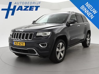 Jeep Grand Cherokee 5.7 352 PK V8 BENZINE GRIJS KENTEKEN OVERLAND + ADAPTIVE CRUISE | TREKHAAK 3325 KG | SCHUIFDAK | LEDER | STOELVENTILATIE