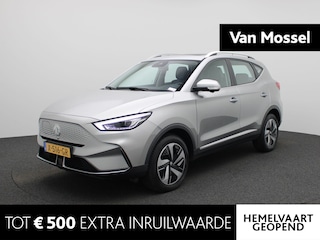MG ZS EV Standard Range Luxury 50 kWh | Climate Control / ECC | Open dak schuif/kantel | Cruise control Adaptive | Navigatie | Lederen bekleding zwart | Stoelverwarming | LED koplampen | Park Distance Control voor en achter | Achteruitrijcamera | Dakrailing |