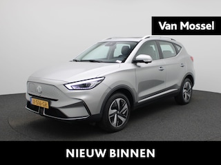 MG ZS EV Standard Range Luxury 50 kWh | Climate Control / ECC | Open dak schuif/kantel | Cruise control Adaptive | Navigatie | Lederen bekleding zwart | Stoelverwarming | LED koplampen | Park Distance Control voor en achter | Achteruitrijcamera | Dakrailing |