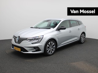 Renault Mégane Estate 1.3 TCe 140 Equilibre | Climate Control / ECC | Licht metalen velgen 17 inch | Trekhaak | Cruise control | Navigatie | Half lederen bekleding grijs | LED koplampen | Park Distance Control voor en achter | Achteruitrijcamera |
