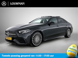 Mercedes-Benz C-klasse 200 AMG Nightpakket | Panoramadak | Alarm | Car Play | Sfeerverlichting | Parkeerpakket met Camera > MB-paasweekend