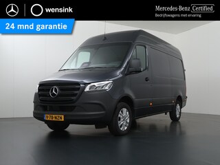 Mercedes-Benz Sprinter 319 CDI 190 PK | L2 H2 | AUTOMAAT | PRO | LED | KUNSTLEDER ZWART BEKLEDING | CAMERA | BETIMMERDE LAADRUIMTE | CARPLAY EN ANDROID AUTO | CRUISE | AIRCO | 17" LICHTMETALEN VELGEN | LUCHTGEVEERDE BESTUURDERSSTOEL