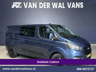 Ford Transit Custom 2.0 TDCI 131pk L2H1 Dubbele Cabine Euro6 Airco | 6-zits | Camera | LED | 2800kg Trekhaak | LM Velgen | Cruisecontrol, Android Auto, Verwarmde Voorruit, Parkeersensoren, Bijrijdersbank