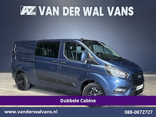 Ford Transit Custom 2.0 TDCI 131pk L2H1 Dubbele Cabine Euro6 Airco | 6-zits | Camera | LED | 2800kg Trekhaak | LM Velgen | Cruisecontrol, Android Auto, Verwarmde Voorruit, Parkeersensoren, Bijrijdersbank