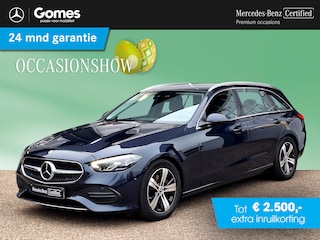 Mercedes-Benz C-klasse Estate 200 Launch Edition Luxury Line | Trekhaak | Rijassistentiepakket | Achteruitrijcamera | Sfeerverlichting | Stoelverwarming | Dodehoekassistentie | Elektrische achterklep