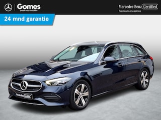 Mercedes-Benz C-klasse Estate 200 Launch Edition Luxury Line | Trekhaak | Rijassistentiepakket | Achteruitrijcamera | Sfeerverlichting | Stoelverwarming | Dodehoekassistentie | Elektrische achterklep