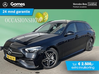 Mercedes-Benz C-klasse Estate 180 Star Edition AMG | Night Pakket | Panoramadak | Trekhaak | Burmester 3D Surround Sound | Elektrisch Verstelbare Stoelen + Memory | Apple CarPlay | Android Auto | Dodehoekassistent | Sfeerverlichting | Stoelverwarming