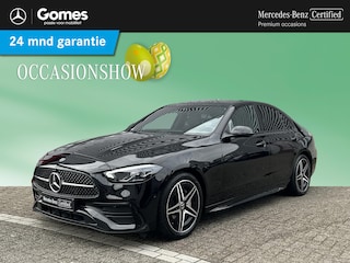 Mercedes-Benz C-klasse 180 Star Edition AMG | Night Pakket | Panoramadak | Sierdelen Lindehout Antraciet | Apple CarPlay | Android Auto | Dodehoekassistent | Elektrisch Verstelbare Stoelen + Memory | Stoelverwarming | Sfeerverlichting | Achteruitrijcamera