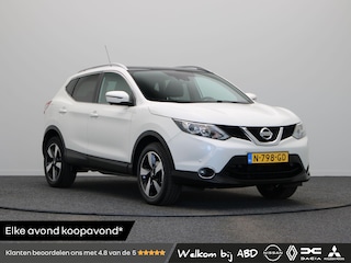 Nissan Qashqai 1.6 Tekna | Climate control | Panoramadak | Rondomzicht camera | Trekhaak | Stoelverwarming | Half leder | Lichtmetalen velgen |