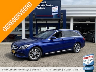 Mercedes-Benz C-klasse Estate 350 e Lease Edition / 279 Pk / Automaat / NL-Auto / Vol-Leder / Burmester Audio / Rondomzicht Camera / Luchtvering / Apple-Carplay&Android-Auto / LED / Navi / Adaptieve Cruise-Control met Stuurhulp / Lane-Assist / Stoelverwarming / ELKTR-Achterklep / PDC / LMV 17'' / Nieuwe Michelin Zomerbanden / ENZ.