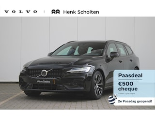 Volvo V60 T6 Plug-in hybrid AWD Plus Dark | Trekhaak | Rondomzicht camera | Verwarmbare voorstoelen + achterbank | Premium audio by Harman Kardon | Verwarmbaar stuurwiel + voorruit