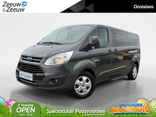 Ford Tourneo Custom 310 2.0 TDCI L2H1 Titanium 170 pk Automaat | Lederen bekleding | 8 persoons | Navigatiesysteem | Stoelverwarming | Achterklep | LM Velgen | Parkeersensoren voor en achter