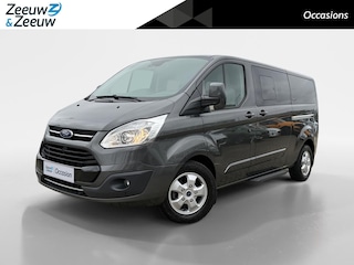 Ford Tourneo Custom 310 2.0 TDCI L2H1 Titanium 170 pk Automaat | Lederen bekleding | 8 persoons | Navigatiesysteem | Stoelverwarming | Achterklep | LM Velgen | Parkeersensoren voor en achter
