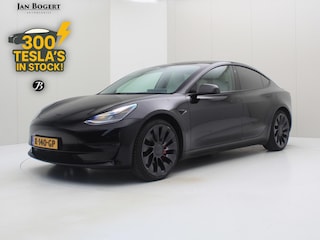Tesla Model 3 Performance AWD 486pk 75 kWh FACELIFT 87% SoH [ WIT LEDER+AUTOPILOT+567KM WLTP+PREMIUM AUDIO ]