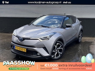 Toyota C-HR 1.8 Hybrid Bi-Tone Plus Stoel- & stuurverarming, navigatie, dodehoek detectie, JBL Premium audio, Volledig dealeronderhouden, achteruitrij camera, adaptieve cruise control