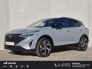 Nissan Qashqai 1.3 MHEV Xtronic Tekna Plus Automaat / Fabrieksgarantie tot 01-2028<100.000 / Facelift / All season banden / Trekgewicht 1800 kg / Head-up display / Panoramadak / Stuur- Stoel & voorruitverwarming / Bose Audio Systeem / Elektrische achterklep / Voorstoelen met massage functie / Rondomzicht camera /