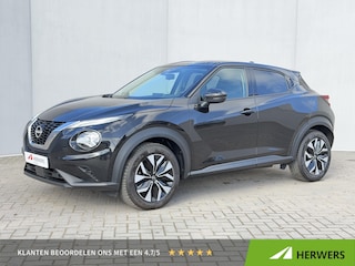 Nissan Juke 1.0 DIG-T Acenta / Fabrieksgarantie tot 03-2029 / Camera / Navigatie Apple Carplay & AndroidAuto / Stoelverwarming / Cruise Control / DAB / LED / All Season Banden /