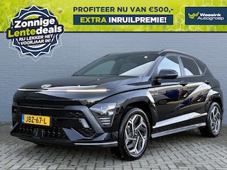 Hyundai Kona 1.6 GDI HEV 141pk DCT N-Line Edition | LENTEDEALS | Navigatie | Adaptive Cruise Control | Climate Control | 18 Inch Lichtmetalen Velgen