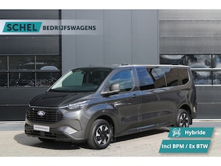 Ford Transit Custom 340 2.5 PHEV L2H1 Kombi Trend 9 zits 232pk - Navi - LED - Stoel-stuurverwarming - Camera - Rijklaar