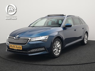 Skoda Superb Combi TSI iV Business Edition Plus Plug In Hybrid 218pk Dealer O.H. PHEV | Panodak | Cruise Control | Sportstoelen Memory & Verwarmd | Crystal LED | Apple Carplay | Virtual | DAB