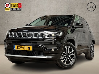 Jeep Compass 4xe 190 Plug-in Hybrid Electric Night Eagle 190Pk Automaat (VIRTUAL COCKPIT, APPLE CARPLAY, GROOT NAVI, KEYLESS, CAMERA, LEDER, SPORTSTOELEN, ADAPTIVE CRUISE, GETINT GLAS, NIEUWSTAAT)