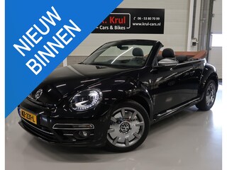 Volkswagen Beetle Cabriolet 1.4 TSI Karmann Automaat Leer/Alcantara Navigatie Trekhaak Xenon LED 2e Eigenaar NL-auto NAP 18 inch Disc Nieuwstaat Boekjes aanwezig App connect extra meters