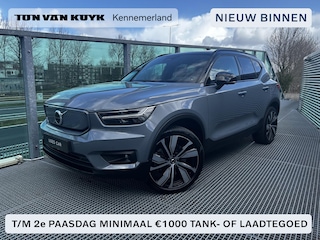 Volvo XC40 Recharge P8 AWD R-Design Automaat, Panoramadak, Leder, 20 inch wielen, 360 graden parkeercamera, Elektrische stoelverstelling, Stoel- en stuurverwarming, Harman Kardon audio, Extra getint glas