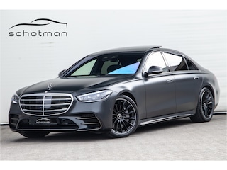 Mercedes-Benz S-klasse 580 e 4MATIC Lang AMG Premium, Designo Matzwart, Massage, Achterasbesturing, Airmatic