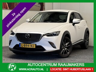 Mazda CX-3 2.0 SKY ACTIVE-G 120 GT-LUXURY AUTOMAAT NAVIGATIE CRUISE CONTROL HEAD-UP DISPLAY KEYLESS GO RIJSTROOKSENSOREN DODEHOEKSENSOREN ACHTERUITRIJCAMERA AFN. TREKHAAK ZEER MOOI !! Brgl