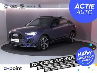 Audi Q3 45 TFSI e S Edition 245 pk S-tronic | Navigatie | Panoramadak | Parkeersensoren | Achteruitrijcamera | Adaptieve cruise control | Lichtmetalen velgen 20" |