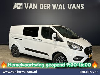 Ford Transit Custom 2.0 TDCI 130pk L2H1 Dubbele Cabine Euro6 Airco | 6-Zits | LED | Cruisecontrol | Trekhaak Parkeersensoren, Verwarmde voorruit