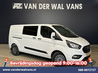 Ford Transit Custom 2.0 TDCI 130pk L2H1 Dubbele Cabine Euro6 Airco | 6-Zits | LED | Cruisecontrol | Trekhaak Parkeersensoren, Verwarmde voorruit