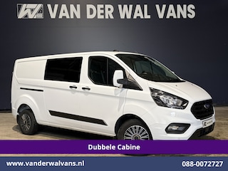 Ford Transit Custom 2.0 TDCI 130pk L2H1 Dubbele Cabine Euro6 Airco | 6-Zits | LED | Cruisecontrol | Trekhaak Parkeersensoren, Verwarmde voorruit
