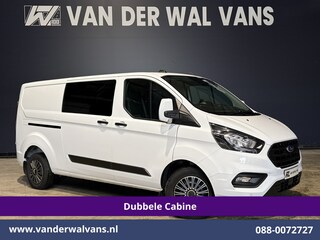 Ford Transit Custom 2.0 TDCI 130pk L2H1 Dubbele Cabine Euro6 Airco | 6-Zits | LED | Cruisecontrol | Trekhaak Parkeersensoren, Verwarmde voorruit