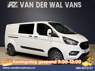 Ford Transit Custom 2.0 TDCI 130pk L2H1 Dubbele Cabine Euro6 Airco | 6-Zits | LED | Cruisecontrol | Trekhaak Parkeersensoren, Verwarmde voorruit
