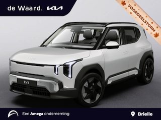 Kia EV2 Plus Advanced 42.2kWh 147pk | €3.000,- INRUILVOORDEEL | 4-ZITS | SCHUIF/KANTELDAK | ELEKTRISCH VERSTELBARE BESTUURDERSSTOEL | HARMON KARDON AUDIO | 18'' LM-VELGEN | LED | EXTRA GETINTE RAMEN | STOEL- + STUURWIELVERW. |