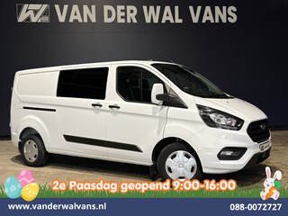 Ford Transit Custom 2.0 TDCI 130pk L2H1 Dubbele Cabine Euro6 Airco | 6-Zits | LED | Cruisecontrol | Trekhaak Parkeersensoren, Verwarmde voorruit