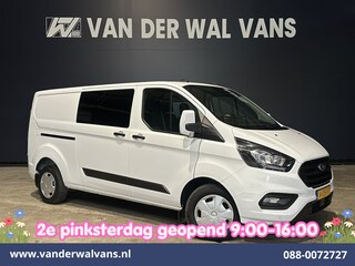 Ford Transit Custom 2.0 TDCI 130pk L2H1 Dubbele Cabine Euro6 Airco | 6-Zits | LED | Cruisecontrol | Trekhaak Parkeersensoren, Verwarmde voorruit