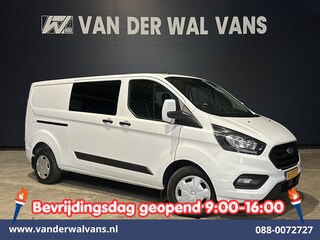 Ford Transit Custom 2.0 TDCI 130pk L2H1 Dubbele Cabine Euro6 Airco | 6-Zits | LED | Cruisecontrol | Trekhaak Parkeersensoren, Verwarmde voorruit