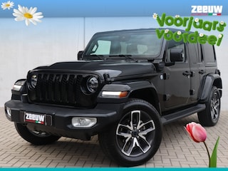 Jeep Wrangler Unlimited 4xe 380 PK Sahara | Leder | Camera | Navi | Carplay | 20"