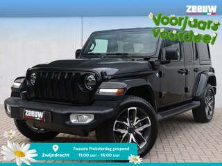 Jeep Wrangler Unlimited 4xe 380 PK Sahara | Leder | Camera | Navi | Carplay | 20"