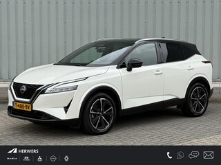 Nissan Qashqai 1.3 MHEV Tekna / NL Auto / Trekhaak 1400 KG / Panoramadak / All Seasonbanden /  Half Lederen Bekleding / Navigatie / Elektrische Kofferbak / Adaptive Cruise Control / Climate Control / 360 Graden Camera /